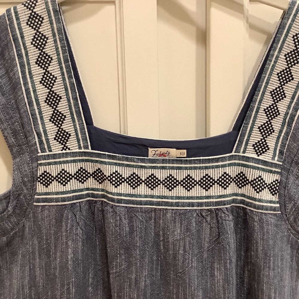 Blue Faherty Sundress, size small.